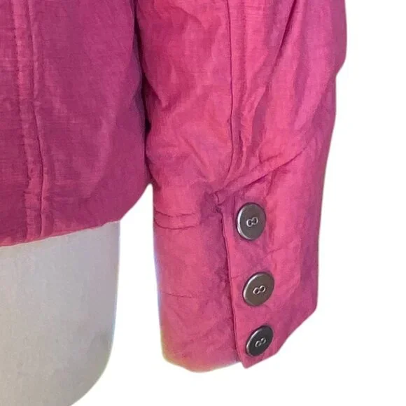 Prana Chantal Nylon Jacket Plum Pink Lined Water Resistant-M - Picture 9 of 15
